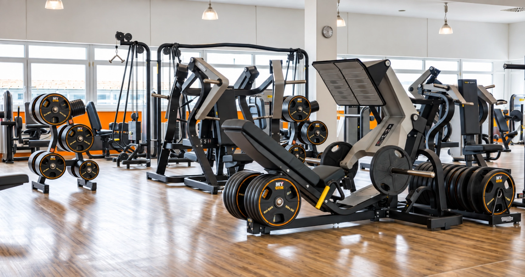 Plate-Loaded-Kraftbereich im MYGYM Wals