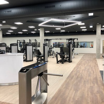 Drehkreuz Eingang im MYGYM Fitnessstudio