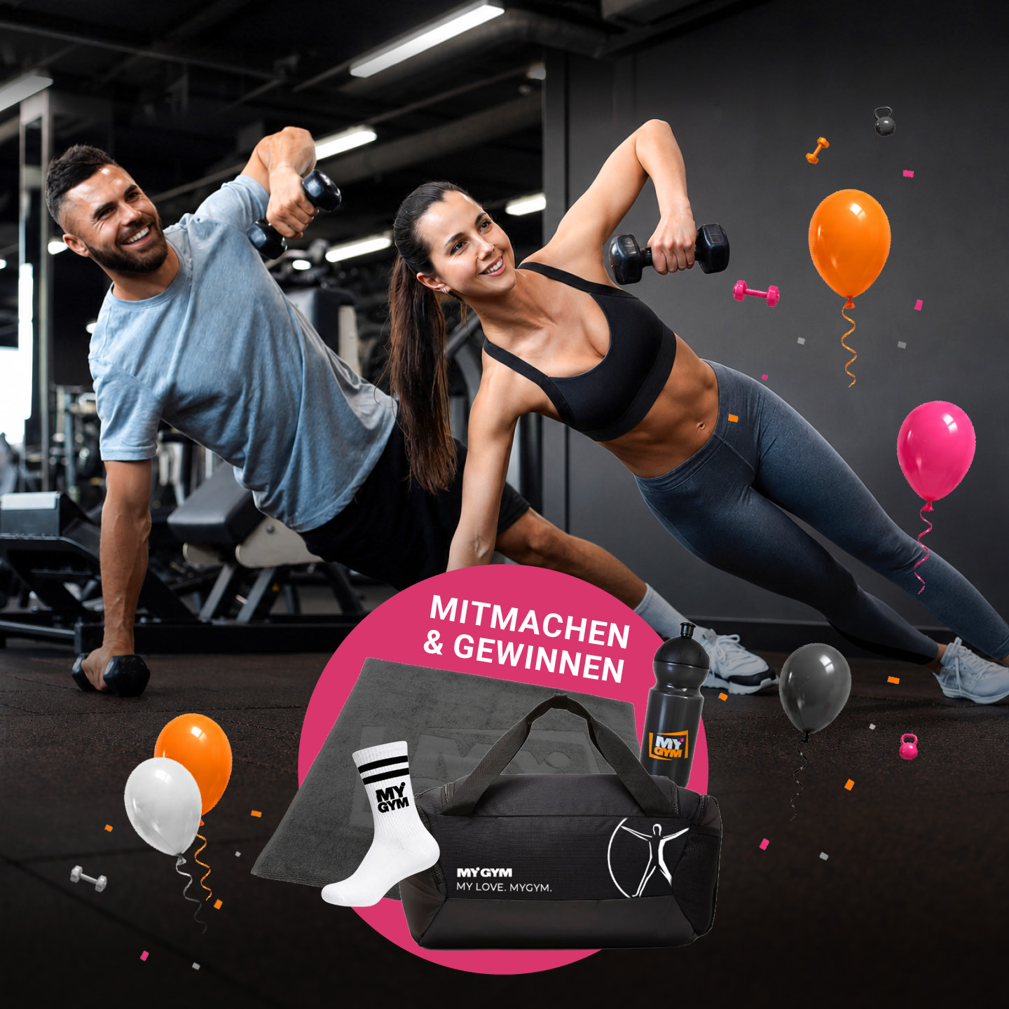 Freunde trainieren gemeinsam bei MYGYM PRIME